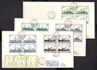 Falkland Islands - 1980 Ships Booklet Panes on 3 x First Day Cover