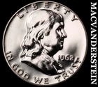 1962 Silver Franklin Half Dollar - Choice Gem Proof  Lustrous  #K210