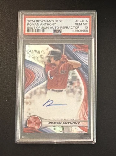 2024 Bowman's Best Best of 2024 Autographs Roman Anthony PSA 10 #B24RA