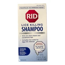Rid Lice Killing Shampoo 2 oz Treatment Kills Lice & Eggs Fast Acting New Sealed