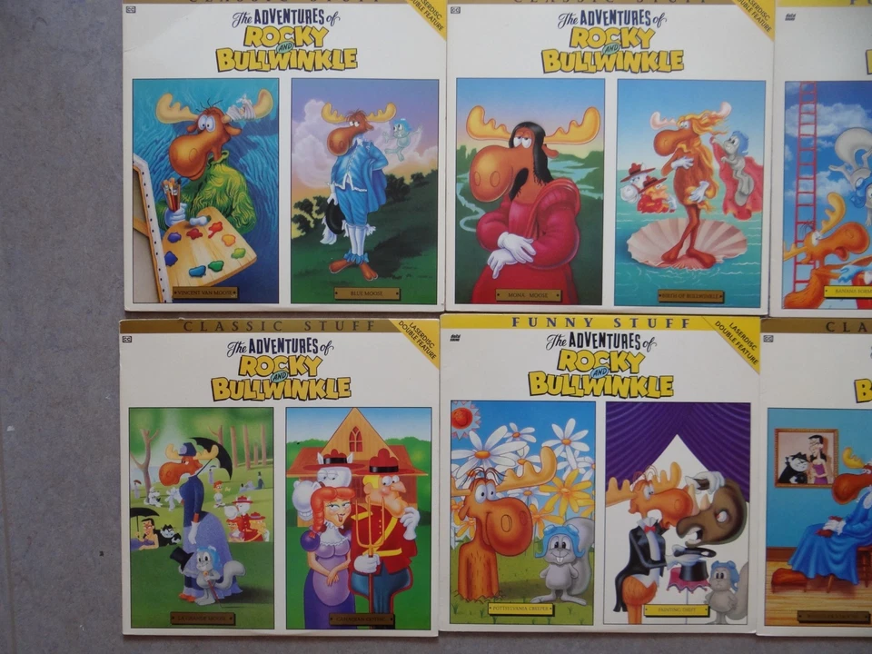 6 Rocky Bullwinkle US Vintage Laserdisc LD Film Video CD Laserdisk Englisch 90er - Bild 3 von 4