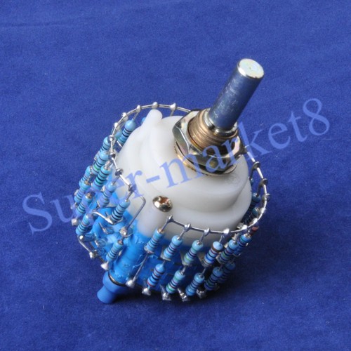 2P 24 Step Attenuator Volume Control Pot Log A 100K Mono Potentiometer Ladder