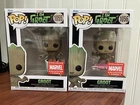 Funko Pop! Marvel Groot 1055 & 1056 Marvel Collector Corps Exclusive Set of 2