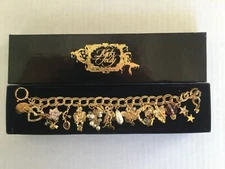 Kirks Folly Crystal Charm Bracelet - Fairy, Angels, Hearts, Stars, Fairy Grunge