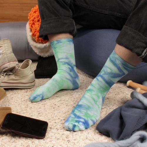 Men's Rayon from Bamboo Fiber Breathable Wicking Athletic Crew Socks - Picture 8 of 18