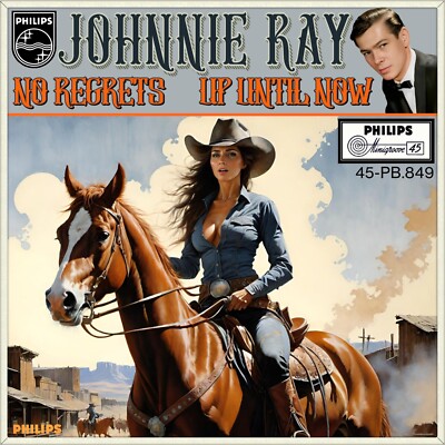 7'' JOHNNIE RAY No Regrets /Up Until Now PHILIPS MINIGROOVE Holland 1958 like NEW