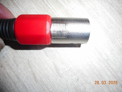 XLR Stecker 3polig 3 Kontakte / pins männlich schwarze Kappe Mikrofonstecker DJ - Bild 3 von 6