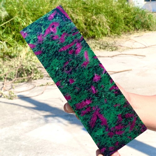 3.85LB Natural green Ruby zoisite (anylite) crystal Chakra Healing Energy - 第 2/16 張圖片
