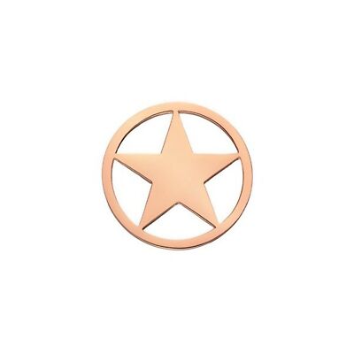 DAISY HC1001 Damen Münze Platte Stern Star Halo Sterling-Silber 925 rosé