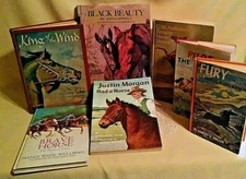 HORSE BOOK SET 7 MARGUERITE HENRY CW ANDERSON BLACK BEAUTY FURY STALLION MORGAN*