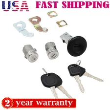 Ignition Lock Cylinder & Keys For CHEVROLET GMC Silverado Tahoe W/CLIPS