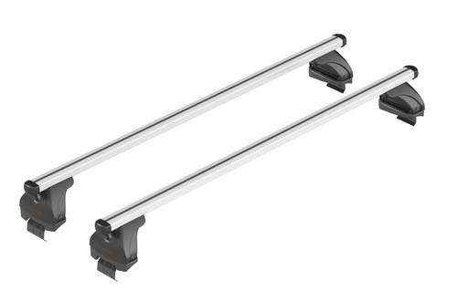 Barres De Toit Aluminium Pour Jeep Commander (2006-2010) - Profil T, Argent, 1.4m, Charge 70kg