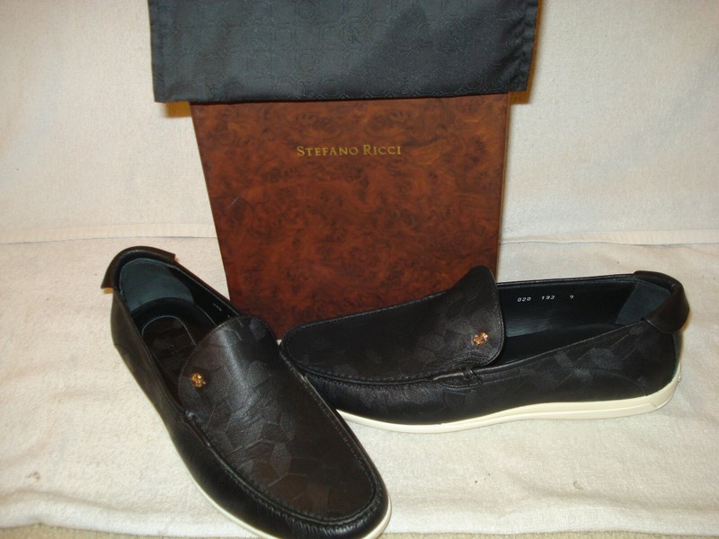 100% AUTHENTIC NEW MEN STEFANO RICCI HUNGARY BOAT SHOES/SNEAKERS UK 9/US 10 D