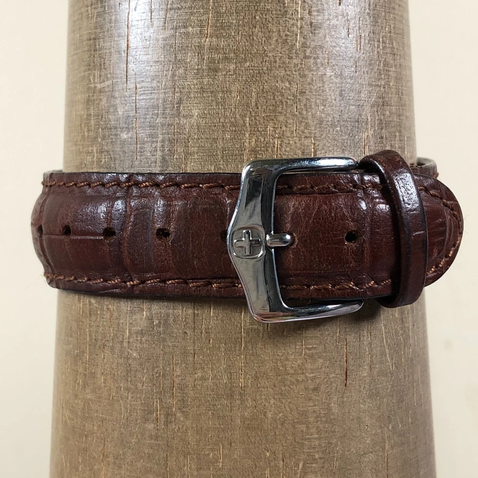 Мужские кварцевые аналоговые часы Reginald 2115 циферблат MOP кожа рифленые 35 мм 7 3/4 дюйма - Изображение 4 из 4