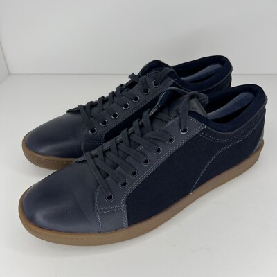 ALDO Casual Two-Tone Navy Suede and Faux Leather Premium  display picture 3