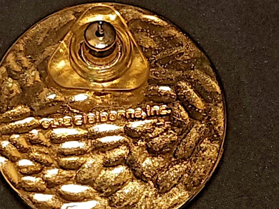 Pendientes de botón Liz Claiborne Inc colgante a juego preppy años 80 reversibles Foto 4 de 4