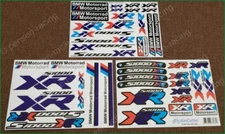 BMW Motorrad Motorsport S1000XR Blue Laminated Decals Stickers Kit
