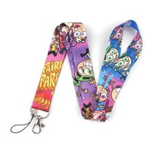 Fairly OddParents Cartoon Characters Wanda Cosmo Themed ID Badge Holder Lanyard