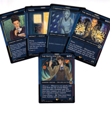 Magic MTG Doctor Who Extras Tardis-Showcase Karten (inclusive Foils) AUSWAHL !