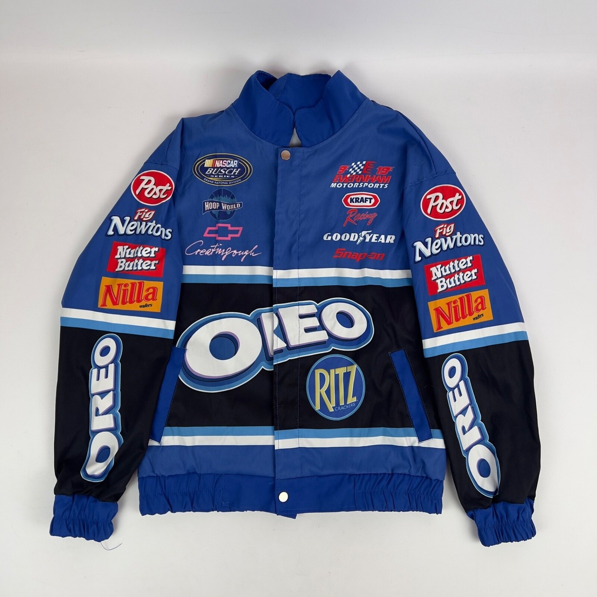 Vintage 90s NASCAR Oreo Chevrolet Racing Y2K Hype Jacket | eBay
