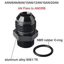 4/6/8/10/12/16/20AN Flare to ORB Aluminum O Ring Boss Adapter AN Fitting -HOT!
