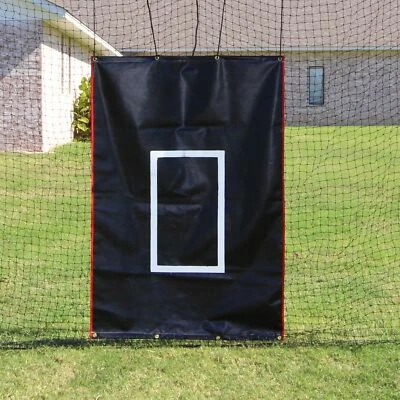 Jones-Sports 4' x 6' Heavy-Duty Vinyl Backstop with Target for Batting Cages