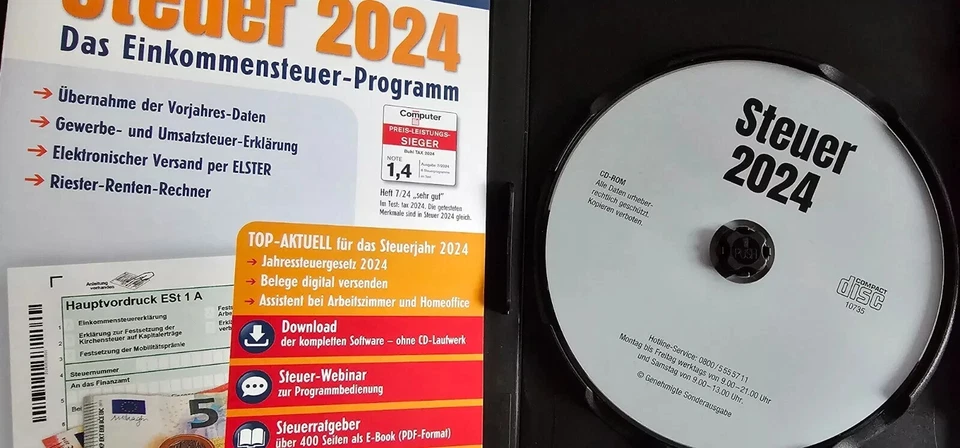 Aldi Steuer-Software 2024 für die Einkommensteuererklärung 2024 NEU – Per Email - Bild 2 von 3