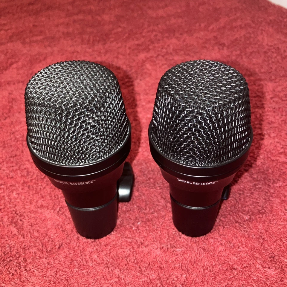 2 Kick Drum Microphones For Double Bass Mics Pedal Guitar Amp Clips Mic kit Set - Image 3 of 4