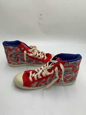 Vintage 80s Budweiser Sneakers Men's US Size 9.5 Red With