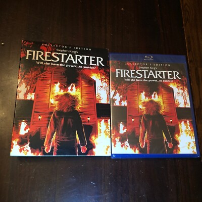 Firestarter (Blu-ray 2017, Scream Factory Collectors Ed.) NEW w/ OOP Slipcover