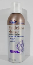 Nair Hair Remover Bladeless Shave Whipped Crème Infused with Lavender Oil 5oz