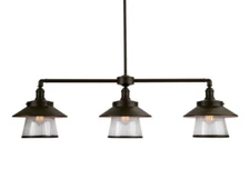 Park Harbor PHPL5043ORB Oil Rubbed Bronze 38"W 3-Light Linear Style Chandelier