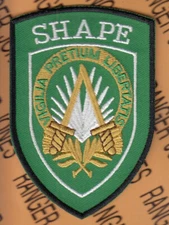 US Army Element SHAPE Supreme Headquarters Allied Powers Europe ~3.5" patch c/e