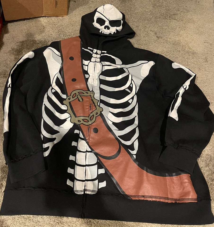 Disney Parks PIRATAS del Caribe Disfraz Esqueleto Sudadera con Capucha Chaqueta, XXL Disneyland Foto 2 de 3
