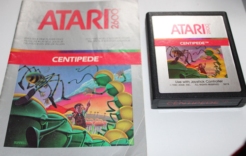 Centipede (Atari 1983) for  ATARI 2600 (Modul & Manual color) working  CX2676 - Bild 1 von 3