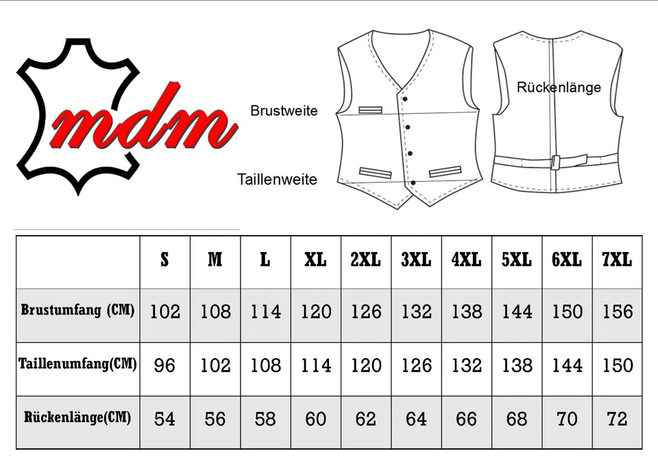 Herren Lederweste Lederkutte Bikerweste Kutte Clubweste Rocker Weste  — 第 4/4 张图片