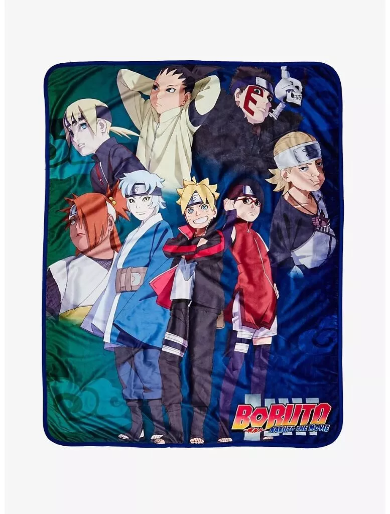 Boruto: Naruto The Movie Characters Throw Blanket