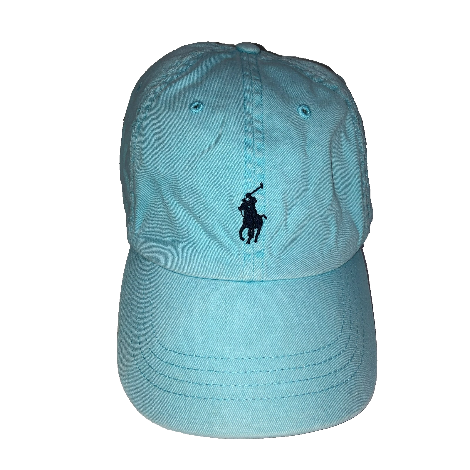 Cappello Polo Ralph Lauren pelle strapback berretto bambino blu pony regolabile baseball
