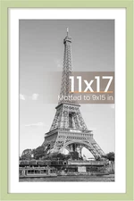 Upsimples 11X17 Picture Frame, Display Pictures 9X15 with Mat or 11 X 17 Without
