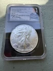 2021 (S) SILVER EAGLE T-1 MS 70 SIGNED BY MOY