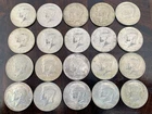 Roll Of 20 Circulated Kennedy Half Dollars 40% Silver 1967-1969