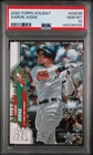PSA 10 2020 Topps Holiday Aaron Judge #HW38 New York Yankees GEM MINT POP 10