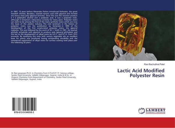 Ravi Bachubhai Patel | Lactic Acid Modified Polyester Resin | Taschenbuch (2018)-image