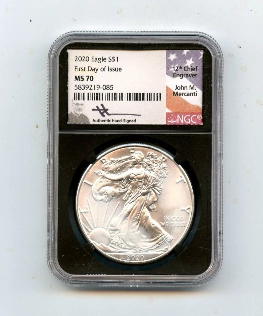 American Eagle MS 70 Graded 2020 Silver Bullion Coins for sale | eBay