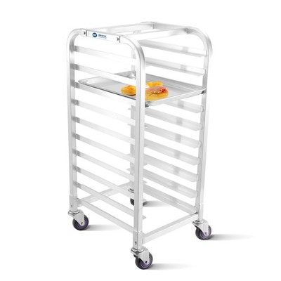 10-Tier Half Sheet Pan Rack, NSF Bun Pan Rack, Aluminum Bakery Rack, Commerci...