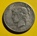 1924 S ~ United States PEACE DOLLAR ~ $1 Coin U.S. Currency ~ 90% Silver ~ NICE