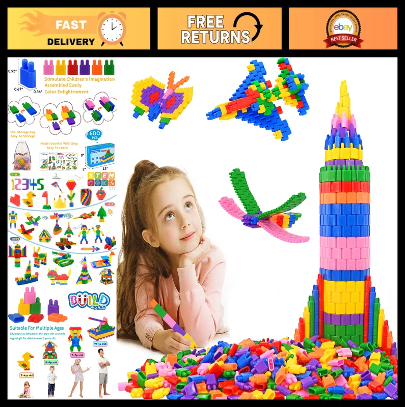 Magnetic Building Blocks 120PCS STEM Set