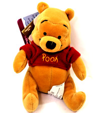 2000 Pooh with Sound Bean Bag Plush Disney Store 8" Mint with Tags