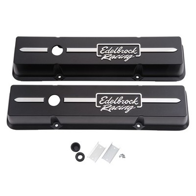 Edelbrock 41633 Racing Series Valve Covers forChevy 262-400 V8 1959-86.