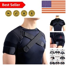 Large Neoprene Double Shoulder Support Brace for Enhanced Comfort  Stability
